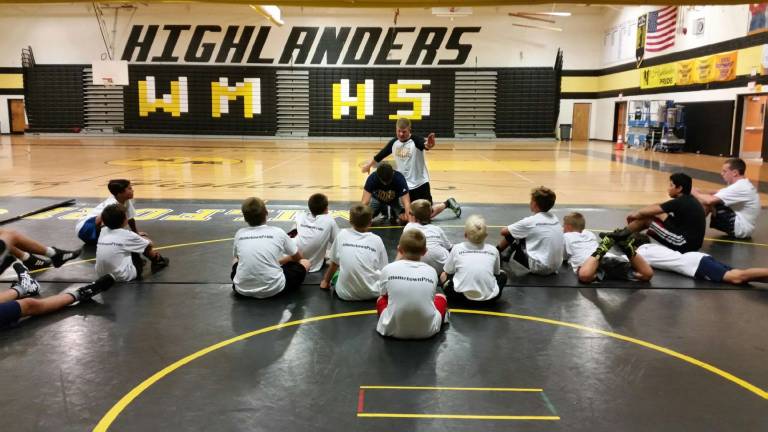 Photo by Julie Tomaro Wrestling camp in West Milford.