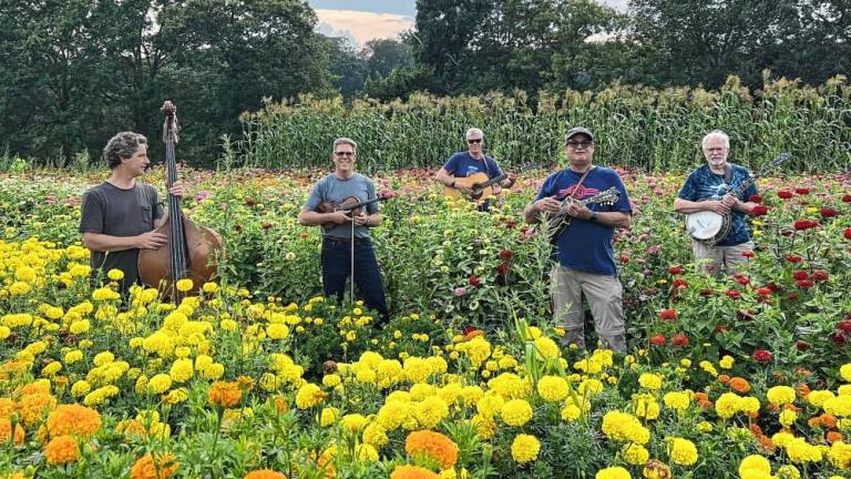 Moonshine Creek, a bluegrass band, will play Saturday afternoon at Trail’s End Taphouse at the Greenwood Lake Garden Market. (Photo courtesy of Moonshine Creek)