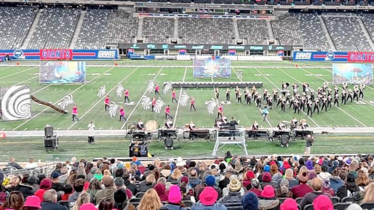 The West Milford Highlander Marching Band competes in the USBands National Championship on Saturday, Nov. 2 at MetLife Stadium. (Photo provided)